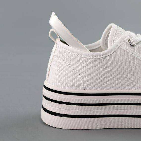 Кеди жіночі 591718 Білі 36 37 38 39 40 | Зображення 6