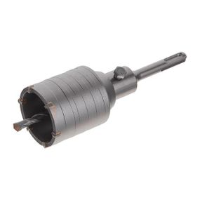 Свердло корончасте по бетону 55мм + Перехідник SDS Plus 100мм INTERTOOL SD-7055