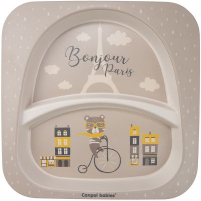Набір дитячого посуду Canpol babies BONJOUR PARIS посуду 5 ел. бежевий (9/227_bei) | Зображення 8