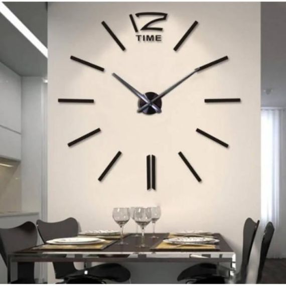 Годинники настінні 60-90см С-056 індекси Чорні