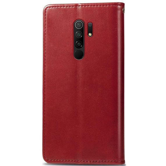 Шкіряний чохол-книжка GETMAN Gallant (PU) для Xiaomi Redmi 9 Червоний | Зображення 1