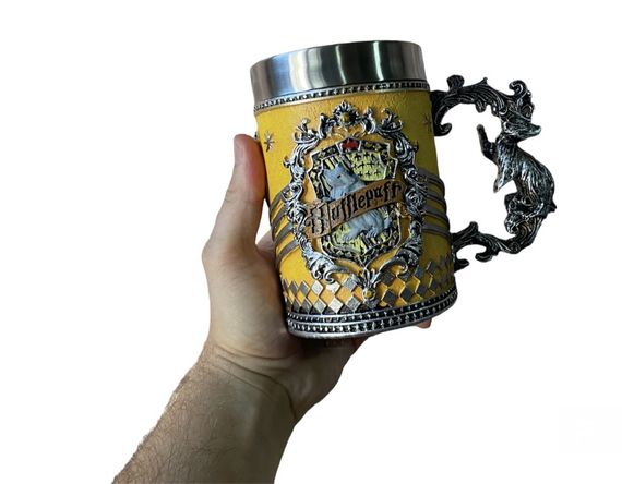 Кухоль Чашка Келих 3D Неіржавка сталь Гаррі Поттер Hufflepuff 500 мл | Зображення 1