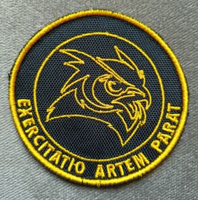 Шеврон 49 отдельный учебный разведывательный батальон (чорный)