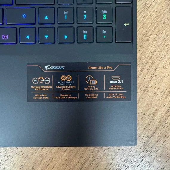 Ноутбук Gigabyte Aorus 15P XD 240Hz i7 11800H 16Gb SSD 1Tb RTX 3070 Б/В | Зображення 7