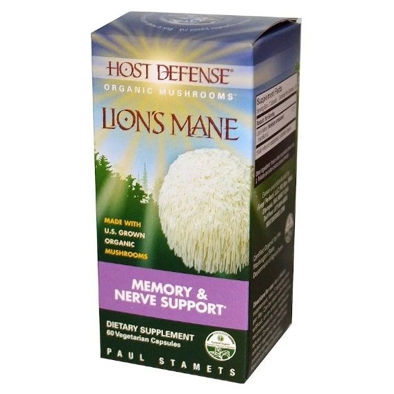 Комплекс для профілактики роботи головного мозку Fungi Perfecti Lion's Mane Memory & Nerve Support 60 Caps FPI-03162