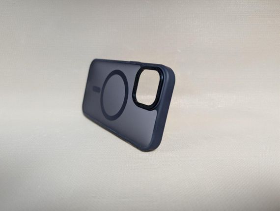 Чохол для iPhone 15 / Айфон 15, GUARD MATTE, протиударний, Soft Touch, з MagSafe, синій | Зображення 1