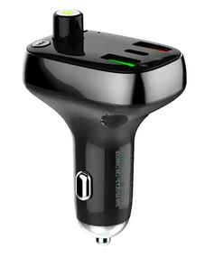 FM модулятор трансмиттер блютуз LDNIO 704Q Bluetooth адаптер зарядное утройство Черный