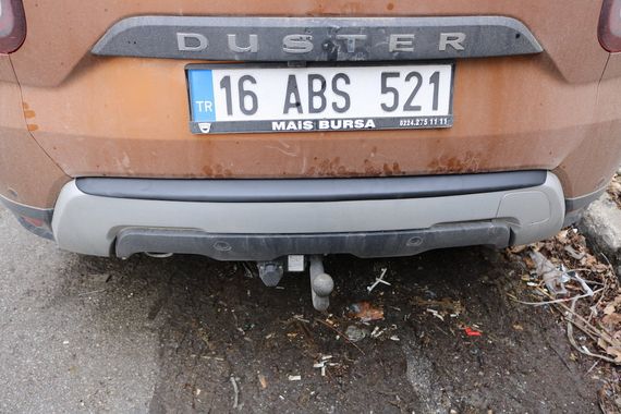 Накладка на задній бампер EuroCap (ABS) для Dacia Duster 2018-2024 рр | Зображення 5