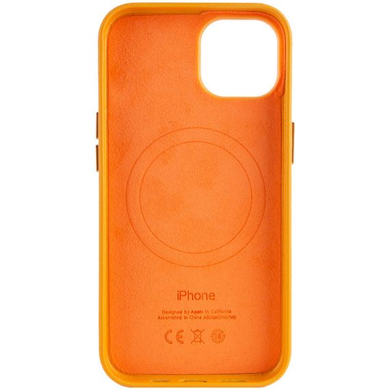 Шкіряний чохол Leather Case (AA Plus) with MagSafe для Apple iPhone 14 (6.1") | Зображення 1