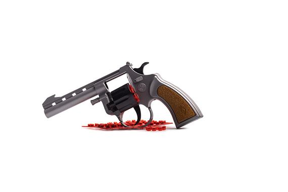 Игрушечный револьвер  "Mr. K" Golden Gun 237GG с пистонами | Зображення 2