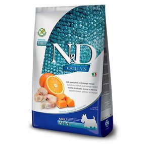 Farmina N&D Grain Free Ocean Cod, Pumpkin & Orange Adult Mini Беззерновой сухой корм с треской и апельсином