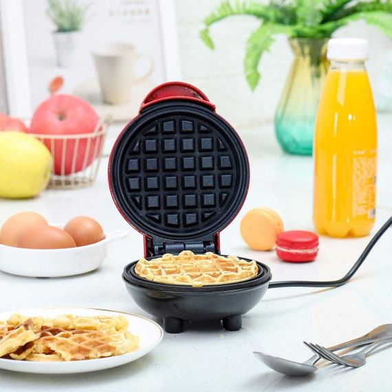 Вафельница электрическая с антипригарным покрытием, 350Вт, WQ-H603 / Электрическая круглая вафельница | Зображення 3