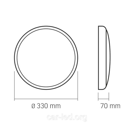 LED Світильник аварійний накладний з датчиком руху VIDEX 30W 2700-6500K 220V | Зображення 2