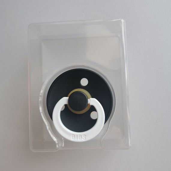 Соска пустушка Bibs Colour Black Glow 0-6 міс round | Зображення 2