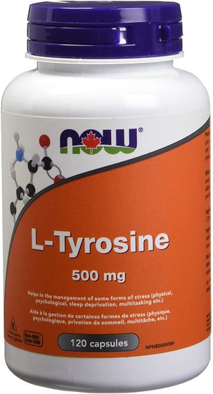 L-тирозин NOW L-Tyrosine 500 mg 120 caps