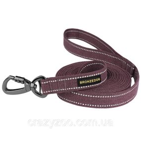 Поводок для собак BronzeDog Сotton L х/б черри 2.5х500 см 62503Б/T