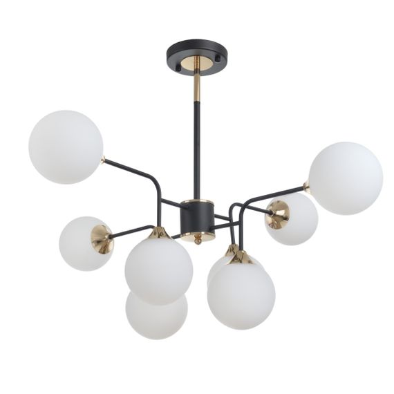Люстра молекула потолочная в зал E27 60W BK (BL-921C/8)