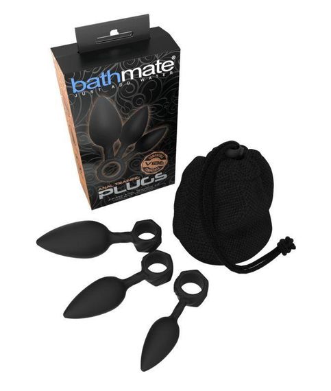 Набор анальных пробок Bathmate Anal Training Plugs, диаметр 2,5см - 3,1см - 3,8см Sex Aura | Зображення 2