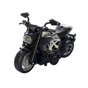 Детский инерционный «Мотоцикл» MY66-M1216 звук, свет Белый