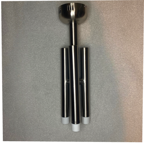 Потолочный светильник Paulmann Gala Traversa 3x10W, E14, 230V на три лампы, люстра металлическая серебристая | Зображення 2