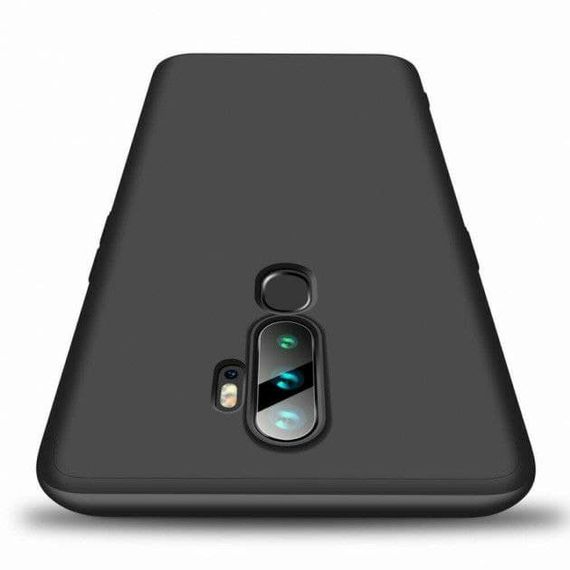 Чехол GKK 360 градусов для Oppo A9 цвет Черный | Зображення 1