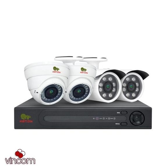 Комплект видеонаблюдения Partizan PRO AHD-31 4xCAM  1xDVR  HDD | Зображення 3