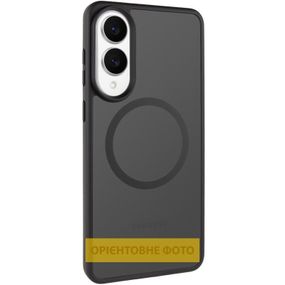 TPU+PC чохол Metal Buttons with MagSafe Colorful для Samsung Galaxy S25 Edge Сірий / Grey Чорний / Black