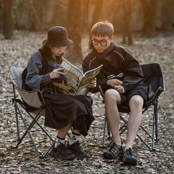 Крісло складне Naturehike NH20JJ022 600D Oxford Cotton / сталь, чорний | Зображення 2