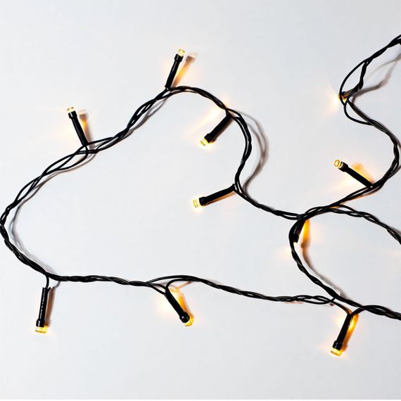 Новорічна гірлянда кімнатна нитка 22 м 220 LED чорний провід Жовтий W220LED22MBY | Зображення 4