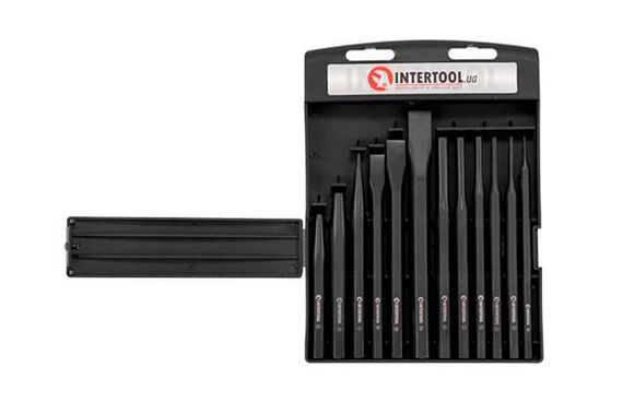 Набор зубил, кернеров и пробойников Intertool - 1,5-16мм (12шт) (HT-0289) | Зображення 5