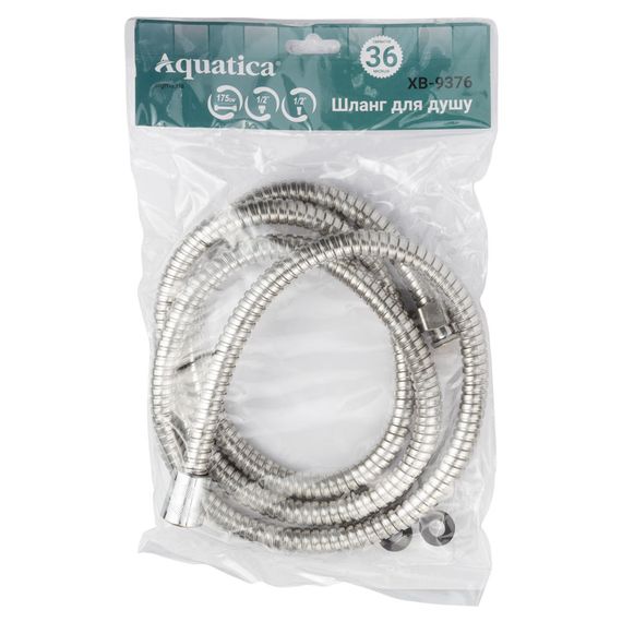 Шланг для ручного душу Aquatica 1/2" SS з підшипником 175 см (9792042) | Зображення 1