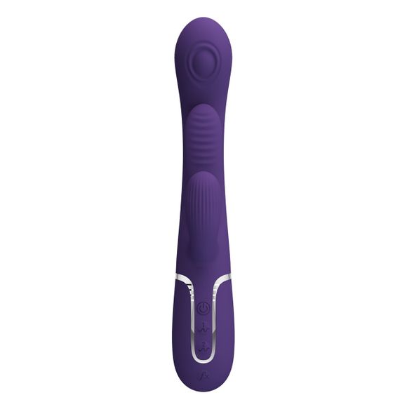 Вибратор с стимулятором клитора PRETTY LOVE - Shonia Dark Purple 3 in 1, BW-500041-2 Sex Aura | Зображення 3