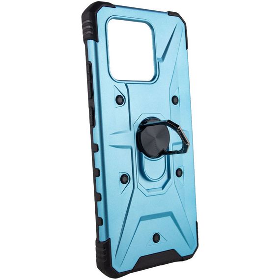 Ударостійкий чохол Pathfinder Ring для Xiaomi Redmi 10C / Poco C40 Блакитний / Light Blue | Зображення 1