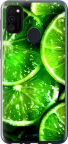 Чохол на Samsung Galaxy M21 M215F Зелені часточки лимона "852u-2016-2448"