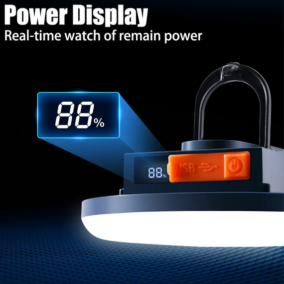 Ліхтар кемпінговий F4-155 мм 7200 mAh лампа на акумуляторі з функцією powerbank | Зображення 2