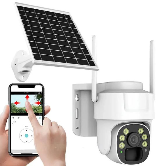 Вулична WiFi камера з сонячною панеллю PTZ, 5Мп, HD, XPRO Y009 (234570849_1915) | Зображення 8