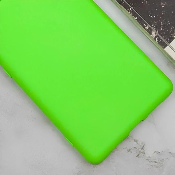 Чехол TPU GETMAN Liquid Silk Full Camera для Samsung Galaxy A55 Салатовый / Neon Green | Зображення 1