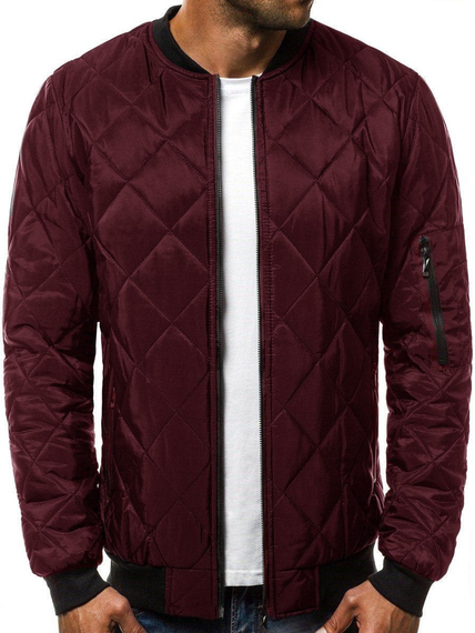 Куртка Ромбик бордо M L