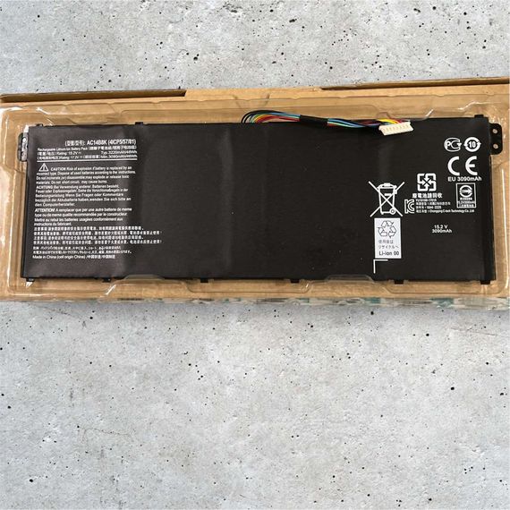Батарея для ноутбука Acer AC14B8K, 3220mAh (48Wh), 4cell, 15.2 V, Li-ion, чорний