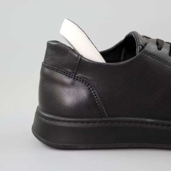 Кеди чоловічі шкіряні 589987 Чорні 40 41 42 43 44 45 | Зображення 6