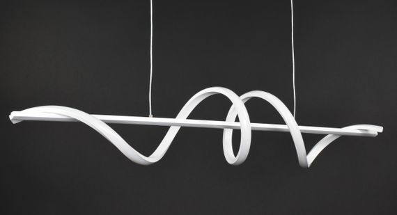 Люстра світлодіодна підвісна LED світильник для квартири на стелю лед 27335 Білий 30-100х20х100 см. | Зображення 4