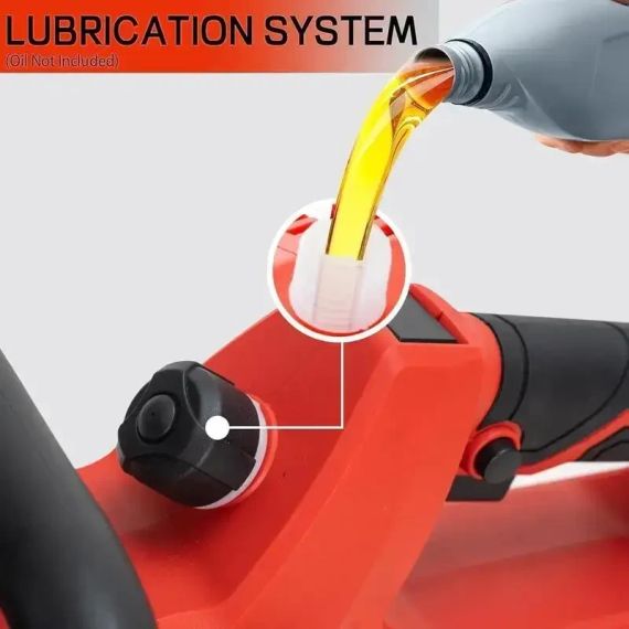 Бензопила бесщеточная аккумуляторная Outigo, Мощная и безопасная пила для садовых и строительных работ | Зображення 2