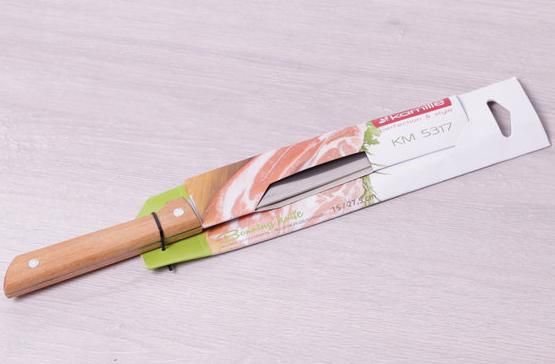 Ніж кухонний Kamille Wood обваловувальний 15см з дерев'яною ручкою | Зображення 3