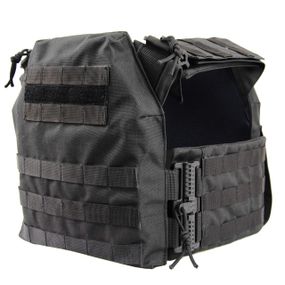 Плитоноска Plate Carrier зі швидким скиданням Cordura 1000 D Чорна (black)