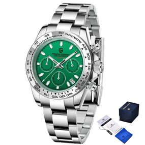 Годинник P2agani Design PD-1727 Silver-Green
