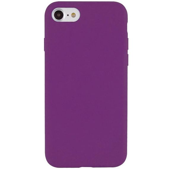 Чехол Silicone Case Full Protective (AA) NO LOGO для Apple iPhone SE (2020) Фиолетовый / Grape