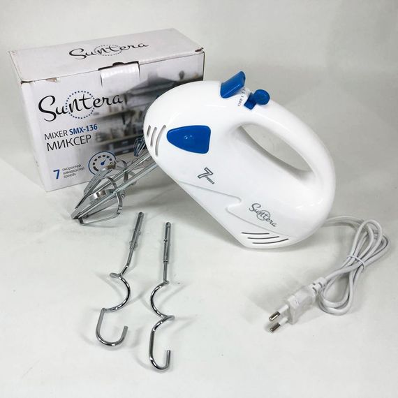 Кухонний прилад міксер Suntera SMX-136 300 Вт, Міцний міксер з двома віночками UH-20 | Зображення 2