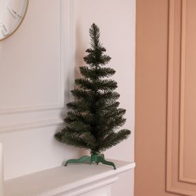 Штучна новорічна настільна міні ялинка «Полонинська» зелена 60 см SOK-M-03-3