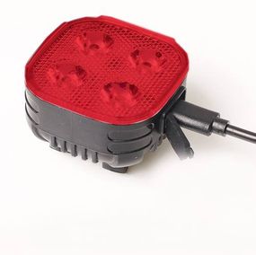 Велоліхтар STOP (red) FY-328-4LED з акумулятором