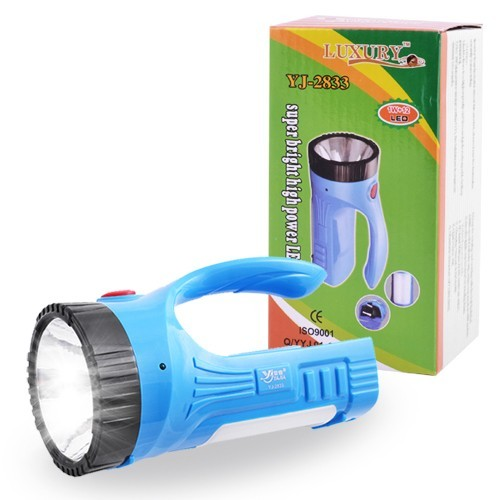 Переносной светодиодный фонарь светильник с аккумулятором YJ 2833, 1W+12 LED, зарядка 220 В | Зображення 2